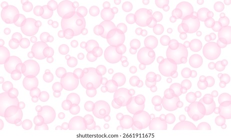 Nahtloses Muster mit rosa Tropfen. rosafarbener Hintergrund. Zauberhafte Wassertropfen Tapete.