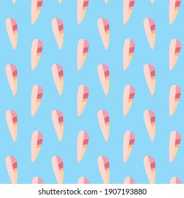 seamless pattern pink feathers blue sky vector 