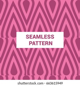 Seamless pattern of pink floral geometric abstract background design vector