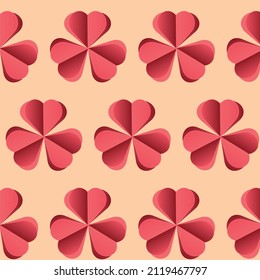 Patrón sin foco con flores rosadas, patrón de flores rosadas y corazones para un ánimo festivo para el Día de San Valentín.