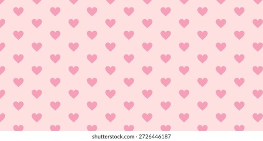Patrón sin fisuras de Formas de corazón rosa sobre fondo claro