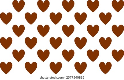 seamless pattern with pink hearts, two tone chocolate heart grid patter, repeat seamless pattern design for fabric print or background or t-shirt paint