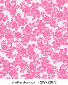 Seamless pattern with pink lace