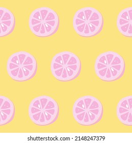 Patrón sin foco con limones rosas