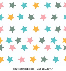 Seamless pattern with pink and light lilac stars on white background
 - Powered by Shutterstock - Get 15% off with code: PIKWIZARD15