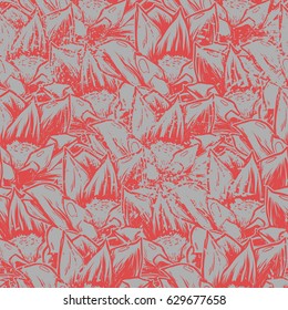 Seamless pattern with pink lotus flowers. Pink lilies on a gray background. It can be used as wallpaper, printing, wrapping, fabric or background for your blog and your design.