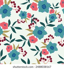 seamless pattern with pink narcissus, floral background, daffodil contour pattern