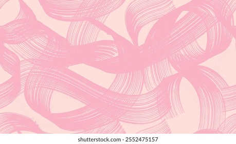 Textura de fondo de pintura rosa de patrón sin fisuras con pinceladas grunge. Pincelada en espiral granulada con textura de spray azul. Textura de trazos de pincel sin costuras con patrón de puntos pequeños dispersos.