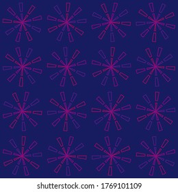 Seamless pattern (pink and purple shapes) and navy background. 