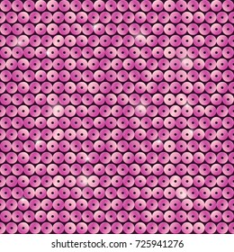 Seamless Pattern With Pink Sequins