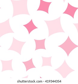 Seamless pattern with pink squares. Vector repeating texture.