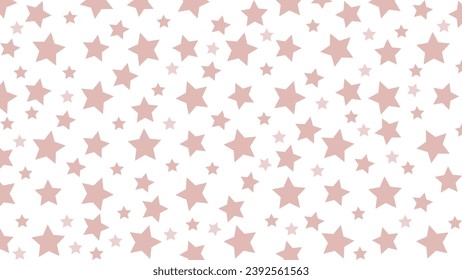 Patrón sin foco con estrellas rosas