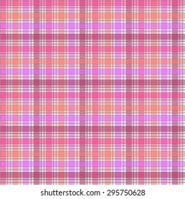 seamless pattern pink tone tartan vector