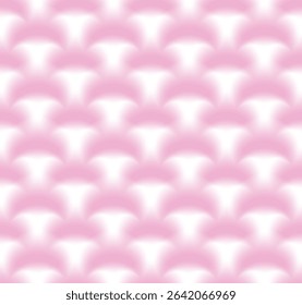 seamless pattern with pink translucent semi-arcs vector background