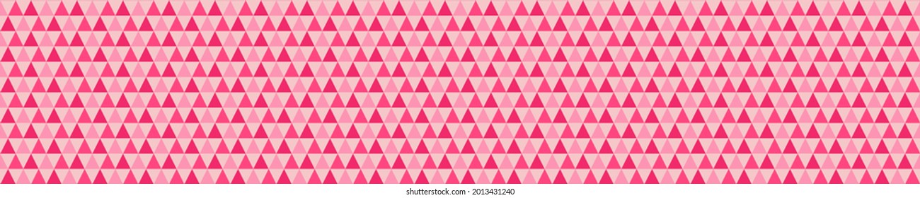 Seamless pattern with pink triangles