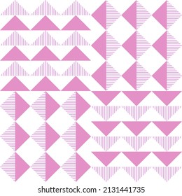 Seamless Pattern: Pink vintage textile backdrop background  