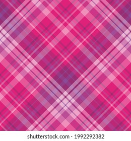 Seamless pattern in pink and violet colors for plaid, fabric, textile, clothes, tablecloth and other things. Vector image. 2