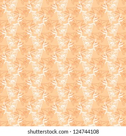 Seamless pattern of pink and white flowers of lilies