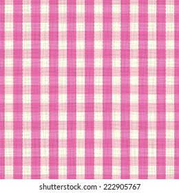 seamless pattern pink and white tablecloth. vector