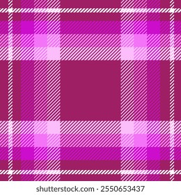 Patrón sin fisuras de tartán rosa y blanco. Conveniente para la decoración casera de la ropa de moda y el diseño digital tales como tarjetas, fondos, Sitios web, papel, azulejos.