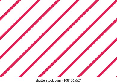Seamless pattern. Pink-red stripes on white background. Striped diagonal pattern for printing on fabric, paper, wrapping, scrapbooking, websites Background with slanted lines Vector illustration