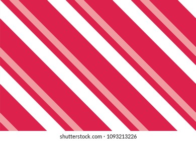 Seamless pattern. Pink-red Stripes on white background. Striped diagonal pattern For printing on fabric, paper, wrapping, scrapbooking, websites, banners Background with slanted lines 