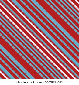 Seamless pattern. Pink-red-blue stripes on white background Striped diagonal pattern for printing on fabric, paper, wrapping, scrapbooking, websites Background with slanted lines Vector illustration 