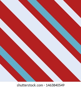 Seamless pattern. Pink-red-blue stripes on white background Striped diagonal pattern for printing on fabric, paper, wrapping, scrapbooking, websites Background with slanted lines Vector illustration 