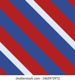 Seamless pattern. Pink-red-blue stripes on white background Striped diagonal pattern for printing on fabric, paper, wrapping, scrapbooking, websites Background with slanted lines Vector illustration 