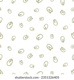 Pistachio plant hand drawn vector illustrations set. Growing tree sprout  sketch. Tree branches with leaves isolated cliparts pack. Food natural  harvest. Nut in shell vintage drawings collection. Stock Vector