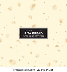 Seamless pattern of pita bread illustration background