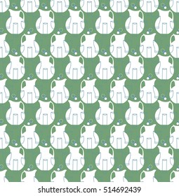 Seamless pattern with pitchers and cups for fruit lemonade