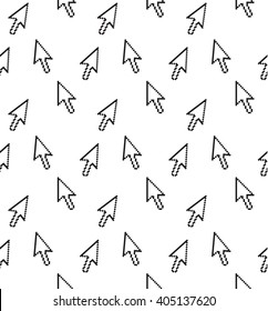 seamless pattern pixel arrow