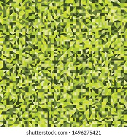Seamless pattern. Pixel camouflage from the broken squares. Forest greens.