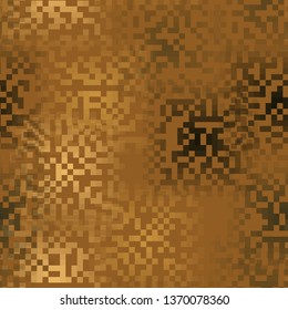 Seamless pattern. Pixel camouflage colors of the autumn landscape. Used translucent elements with overlays. Editable.