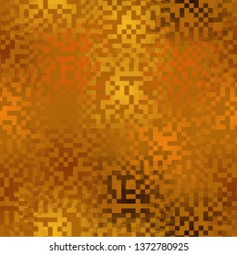 Seamless pattern. Pixel camouflage colors of the autumn landscape. Used translucent elements with overlays. Editable.
