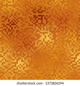 Seamless pattern. Pixel camouflage colors of the autumn landscape. Used translucent elements with overlays. Editable.