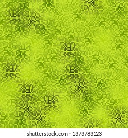 Seamless pattern. Pixel camouflage colors of the forest landscape. Used translucent elements with overlays. Editable.