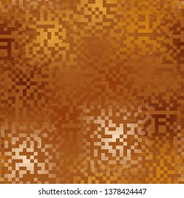Seamless pattern. Pixel camouflage colors of the autumn landscape. Used translucent elements with overlays. Editable.