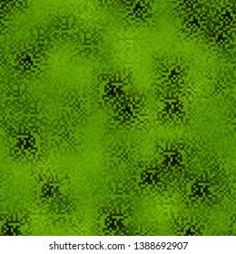 Seamless pattern. Pixel camouflage colors of the forest landscape. Used translucent elements with overlays. Editable.