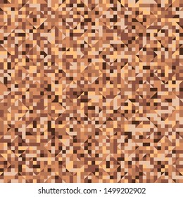 Seamless pattern. Pixel camouflage with diamonds on it. The colors of the desert.