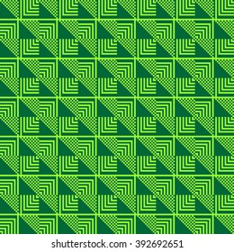 Seamless pattern. Pixel geometry.  Vector illustration. Application for web design, wallpaper, presentation, in the textile industry.