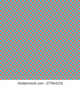 Seamless pattern in the pixel-style of the squares of the chessboard-style bright orange and blue aquamarine