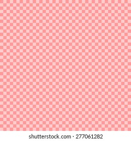 Seamless pattern in the pixel-style of the squares of the chessboard-style red and light red