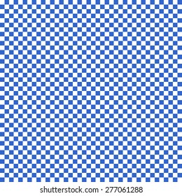 Seamless pattern in the pixel-style of the squares of the chessboard-style dark blue and white