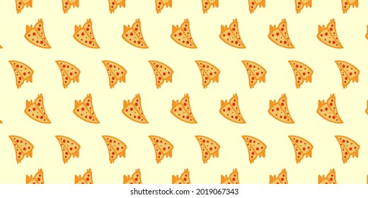 seamless pattern of pizza background