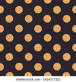 Seamless pattern with pizza. It can be used for packaging, wrapping paper, textile and etc.