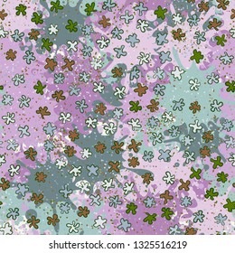 Seamless pattern. Placer placer pseudo-relief blots. Abstract background.