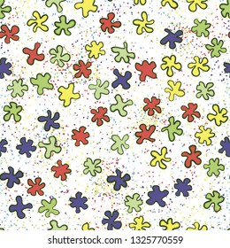Seamless pattern. Placer placer pseudo-relief blots. Abstract background.