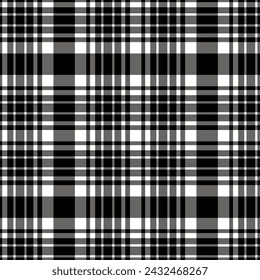 Seamless pattern of plaid. check fabric texture. striped textile print.Checkered gingham fabric seamless pattern. Vector seamless pattern.